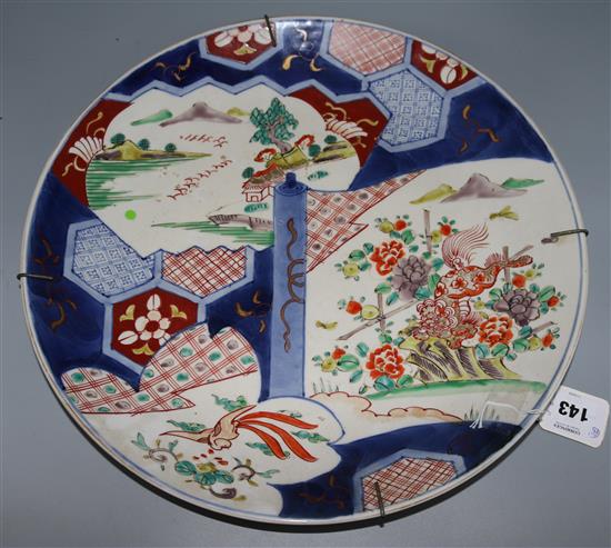 Large Imari wall plate(-)